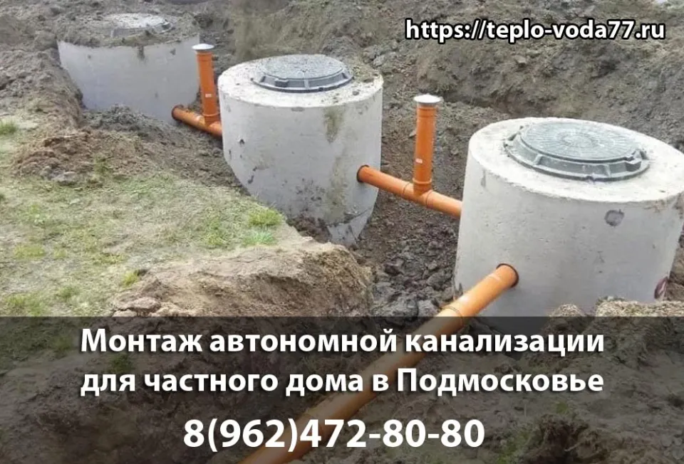 Монтаж автономной канализации в Шаховской под ключ быстро и недорого